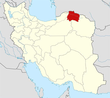 نقشه استان خراسان شمالی