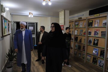 بازدید دبیرکل از کتابخانه شیخ عبدالحسین جعفری رامیان