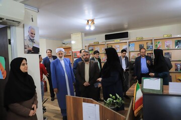 بازدید دبیرکل از کتابخانه شیخ عبدالحسین جعفری رامیان