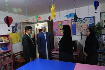 بازدید دبیرکل از کتابخانه شیخ عبدالحسین جعفری رامیان