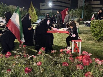 موکب فرهنگی در پنجاه و دومین شب همدلی
