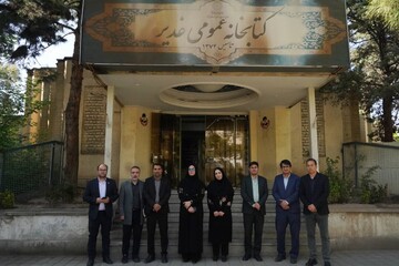 بازدید از کتابخانه عمومی غدیر نیشابور