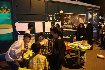 بازدید از کتابخانه سیار شاهرود