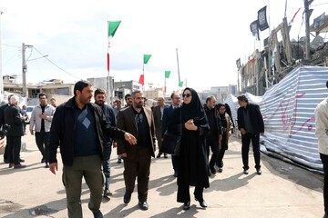بازدید دبیرکل نهاد کتابخانه‌های عمومی کشور از کتابخانه تخریب‌شده سیدالشهدا(ع) حسینیه اعظم زنجان