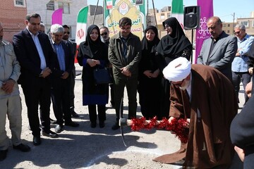 کلنگ زنی کتابخانه خیرساز شاهرود