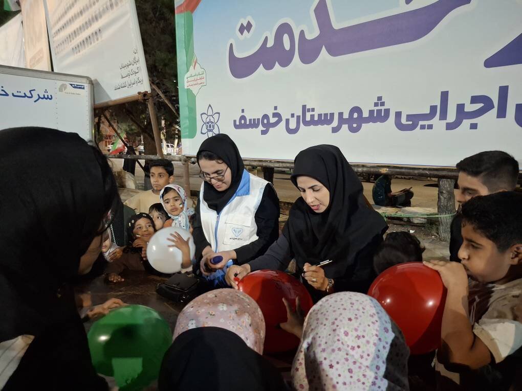 برگزاری میز خدمت و ایستگاه فرهنگی کتاب در حاشیه پنجاه و پنجمین قرار شبانه خوسف