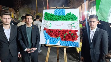 قاب های ماندگار با نقشه ایران عزیز از حضور مردم در سنگر فرهنگی اداره کل کتابخانه های لرستان در شب های همدلی و اتحاد