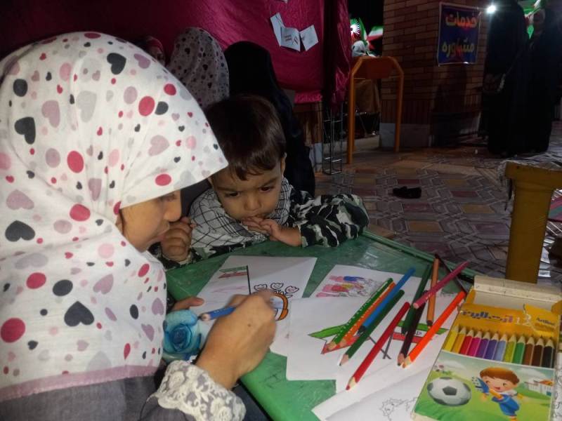 حضور مدیرکل کتابخانههای عمومی سمنان در موکب فرهنگی آرادان