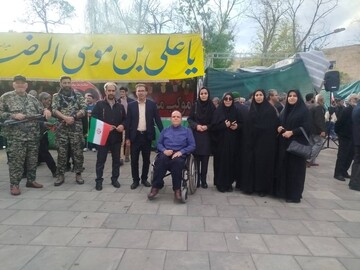 حضور روسای ادارات کتابخانه ها، کارکنان و کتابداران لرستانی در  رزمایش سراسری جان‌فداییان ایران امام رضایی