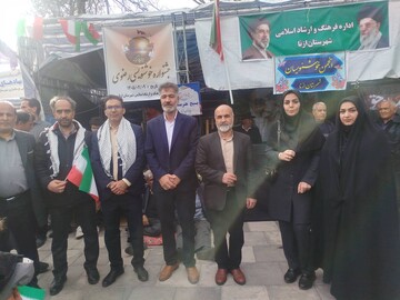 حضور روسای ادارات کتابخانه ها ، کارکنان و کتابداران، شهرستانهای لرستان ،  در  رزمایش سراسری جان‌فداییان ایران امام رضایی