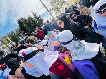 حضور روسای ادارات کتابخانه ها ، کارکنان و کتابداران، شهرستانهای لرستان ،  در  رزمایش سراسری جان‌فداییان ایران امام رضایی