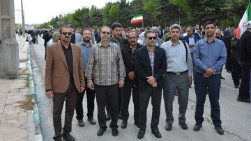 حضور مدیرکل و کارکنان کتابخانه‌های عمومی استان کرمانشاه در رزمایش سراسری«جانفدا برای ایران امام رضایی»