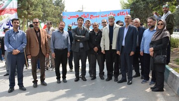 حضور خادمان فرهنگی استان کرمانشاه در رزمایش سراسری《جان فدا برای ایران امام رضایی》
