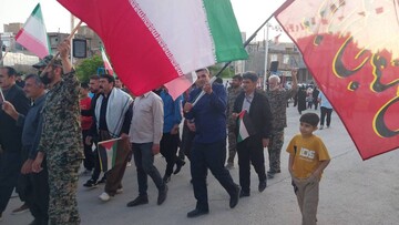 حضور کارکنان و کتابداران کتابخانه‌های عمومی شهرستان قصرشیرین در رزمایش سراسری«جانفدا برای ایران امام رضایی»