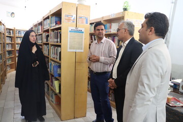 سفر یک روزه مدیرکل کتابخانه‌های عمومی استان یزد به شهرستان‌ تفت