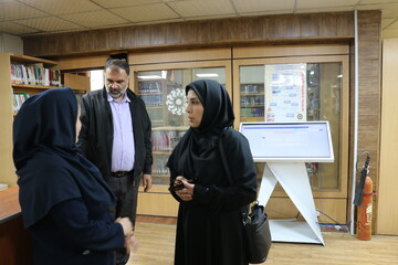 بازدید سرکار خانم هدی رضایی بدر، سرپرست اداره کل ترویج کتابخوانی و امور فرهنگی نهاد کتابخانه های عمومی کشور از کتابخانه های عمومی استان البرز