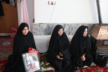دیدار با خانواده پاسدار شهید کاظم شافعی؛ شهید جنگ رمضان