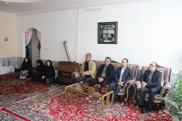 دیدار با خانواده پاسدار شهید کاظم شافعی؛ شهید جنگ رمضان