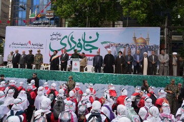 حضور کارکنان کتابخانه های لرستان در رزمایش جان فداییان ایران امام رضایی