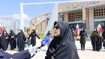 پویش حامی و زنجیره انسانی کتابخانه مرکزی در واحد خبر صدا و سیمای لرستان