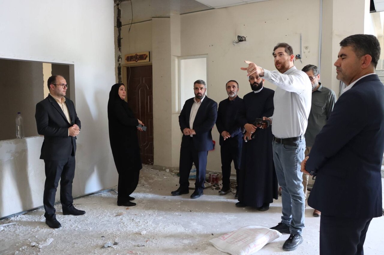 بازدید دستیار دبیرکل نهاد از روند ساخت‌وساز ساختمان اداره‌کل کتابخانه‌های عمومی خوزستان