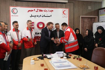دیدار با کارکنان هلال احمر اردبیل