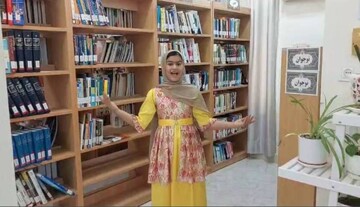 اسما ایرانی؛ عضو کتابخانه ارشاد طبل قشم، به پویش «چو ایران نباشد تن من مباد» پیوست