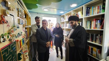 آیین بهره‌برداری از ششمین کتابخانه سیار استان زنجان