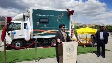 آیین بهره‌برداری از ششمین کتابخانه سیار استان زنجان