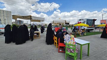 آیین بهره‌برداری از ششمین کتابخانه سیار استان زنجان