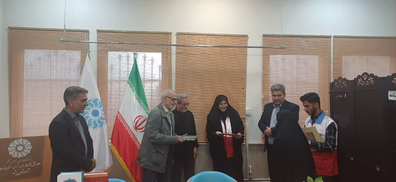 تجلیل از جهادگران کتابخوان هلال احمر در کتابخانه پانزده خرداد