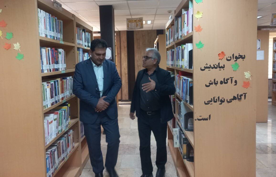 بخشدار خاوران از کتابخانه پروین اعتصامی شهرستان ری بازدید کرد