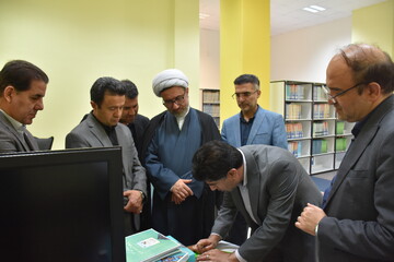 بازدید رییس دانشگاه تبریز از کتابخانه مرکزی