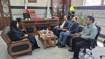 دیدار رئیس اداره کتابخانه‌های عمومی شهرستان پردیس  با بخشدار وشهردار شهر سعیدآباد جاجرود