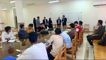 بازدید مسئولان آموزش و پرورش خوزستان از طرح برگزاری کلاس‌های درس در کتابخانه شهدای حمیدیه
