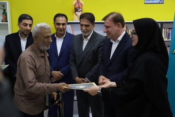آیین افتتاح کتابخانه شهدای بُنداروز شهرستان شتستان استان بوشهر