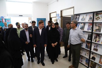 آیین افتتاح کتابخانه شهدای بُنداروز شهرستان شتستان استان بوشهر