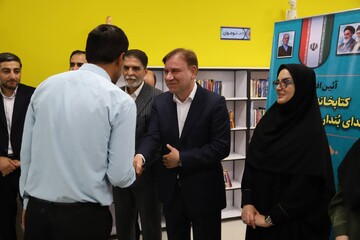آیین افتتاح کتابخانه عمومی شهدای بُنداروز شهرستان شتستان