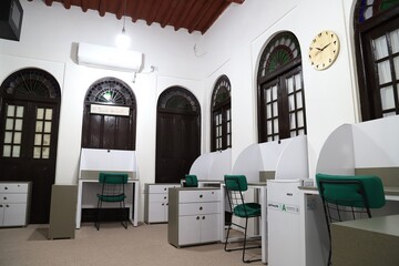 بنای تاریخی کتابخانه مصلحیان بوشهر پس از بازسازی و مرمت