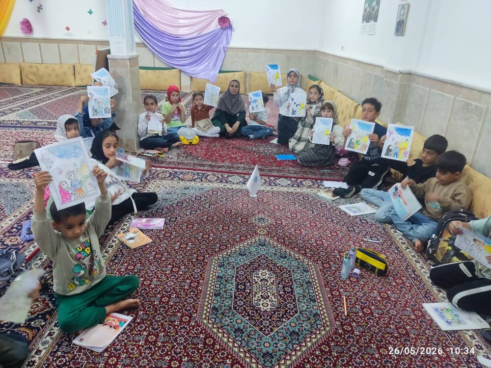 برپایی «خیمه معرفت» کتابخانه برادران قربانی در حسینیه سهگنبد