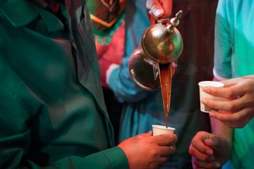 ضیافت دلّه های عربی در موکب امام شهید کتابخانه سهروردی