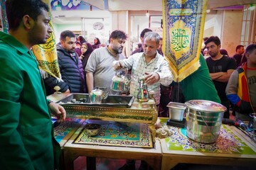 ضیافت دلّه های عربی در موکب امام شهید کتابخانه سهروردی