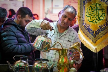 ضیافت دلّه های عربی در موکب امام شهید کتابخانه سهروردی