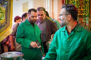 ضیافت دلّه های عربی در موکب امام شهید کتابخانه سهروردی