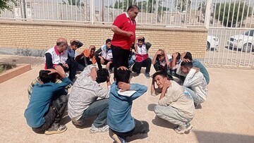 مانور زلزله در رامهرمز