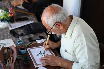 رویداد هنری «مشق ولایت» در کتابخانه عمومی مصلحیان بوشهر