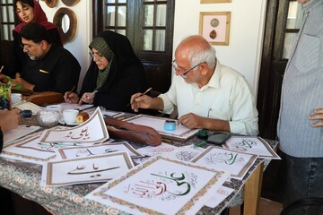 رویداد هنری «مشق ولایت» در کتابخانه عمومی مصلحیان بوشهر