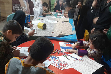 غرفه فرهنگی کتابخانه ایران در شب و روز عید غدیر