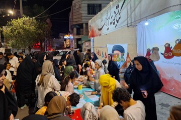 غرفه فرهنگی کتابخانه ایران در شب و روز عید غدیر