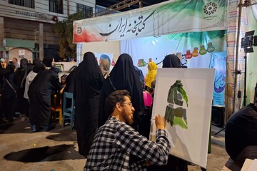غرفه فرهنگی کتابخانه ایران در شب و روز عید غدیر